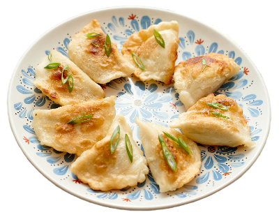 Pierogi on a plate - authentic Polish dish